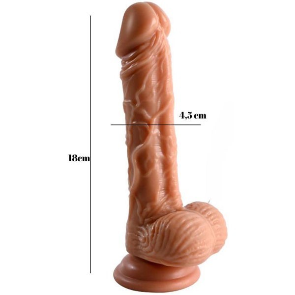 Noctis Realistik Titreşimli Dildo 18 cm